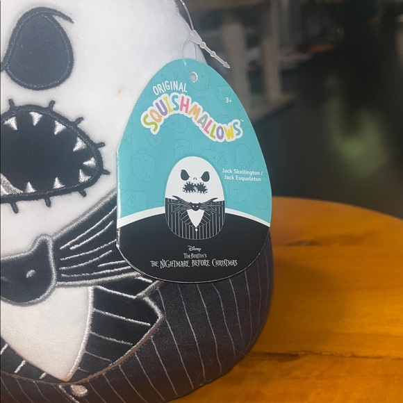 Squishmallows Black and White Plush Toy Jack Skellington - Picture 4 of 10